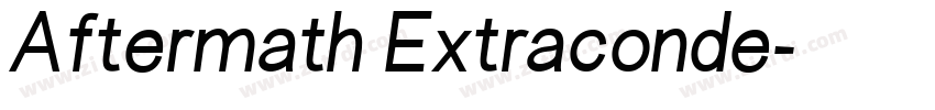 Aftermath Extraconde字体转换